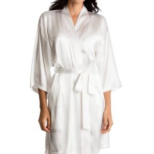 Satin Wrap Robe and Shorts Set